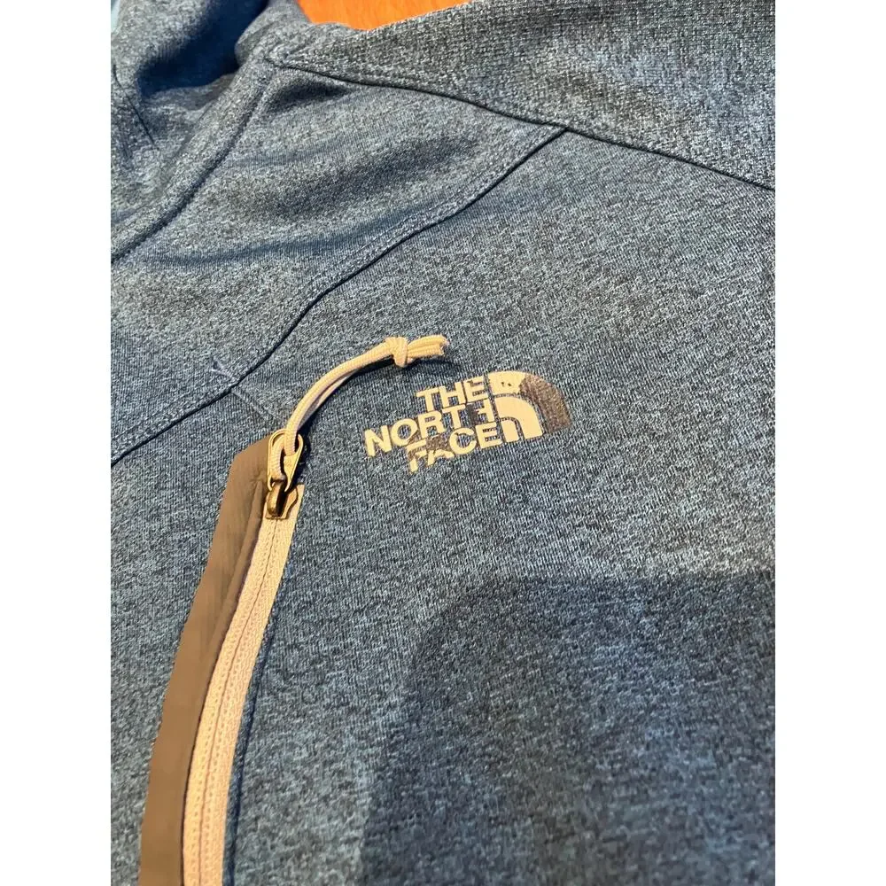 The‎ North Face Men's XL Blue Full Zip Hoodie Jacket Polyester Stretch
